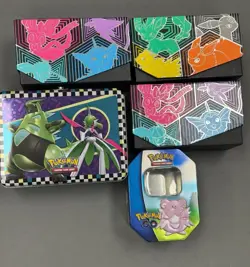 EMPTY Evolving Skies ETB Tyranitar Pokemon Go Tin - Image 1