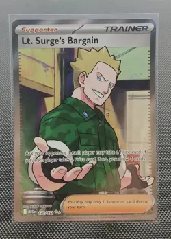 Pokemon TCG - Lt. Surge's Bargain 170/132 Ultra Rare Full Art Mega Evolution - Image 1