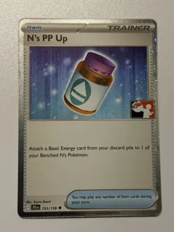 Play! Pokemon Prize Pack 7 Journey Together Cosmo Holo 153/159 N's PP Up - Image 1