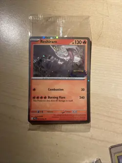 Reshiram 017/094 - Pokemon TCG: Phantasmal Flames - SEALED Stamped Promo - Image 1