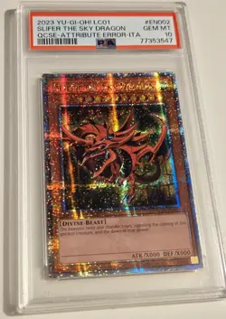 2023 YU-GI-OH! LC01-EN002 Slifer The Sky Dragon QCSR PSA 10 QCR 25th Anniversary - Image 2