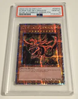 2023 YU-GI-OH! LC01-EN002 Slifer The Sky Dragon QCSR PSA 10 QCR 25th Anniversary - Image 4