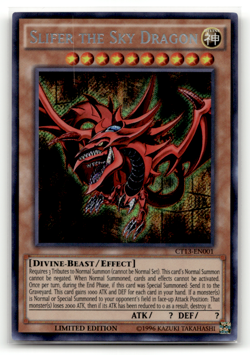 Slifer the Sky Dragon CT13-EN001 Limited Secret Rare 2016 Mega-Tins LP - Image 1