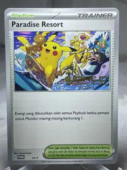 Pokemon World Championship 2024 Indonesian Paradise Resort Hawaii Promo Card - Image 1