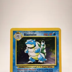 1999 Holo Rare Blastoise 2/102 Base Set Pokemon Card WOTC TCG Original Set - MP - Image 3