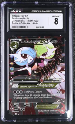 CGC 8 M Gardevoir EX Generations RC31/RC32 Radiant Collection Holo Pokemon Card - Image 1