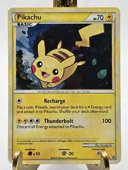 HOLO Pikachu HGSS03 Black Star Promo LP Pokemon Card 2010 - FREE SHIPPING - Image 1