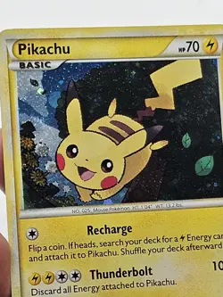 HOLO Pikachu HGSS03 Black Star Promo LP Pokemon Card 2010 - FREE SHIPPING - Image 4