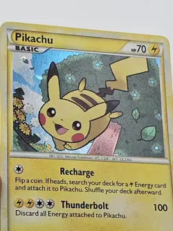 HOLO Pikachu HGSS03 Black Star Promo LP Pokemon Card 2010 - FREE SHIPPING - Image 5