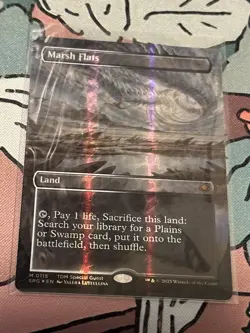 MTG Foil Marsh Flats Dragonscale Borderless NM - Image 1