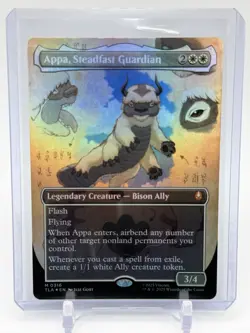 Magic The Gathering MTG Avatar Borderless Appa Steadfast Guardian Foil Showcase - Image 1