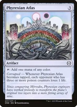 MTG #237 Phyrexian Atlas Phyrexia: All Will Be One (ONE) NM - Image 1