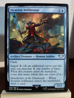 MTG Sicarian Infiltrator Warhammer Universes Beyond 40000 LP X1 Magic - Image 1