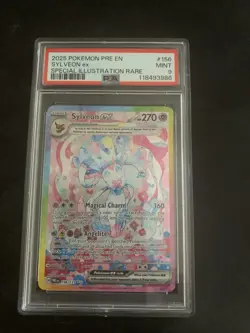 Sylveon ex 156/131 Prismatic Evolutions Special Illustration Rare Pokemon PSA 9 - Image 1
