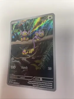Pokemon TCG Aipom 211/182 Illustration Rare SV04: Paradox Rift NM Free Shipping - Image 3