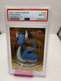 2000 TOPPS CHROME POKEMON T.V. #148 DRAGONAIR PSA 8 - Image 1