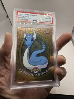 2000 TOPPS CHROME POKEMON T.V. #148 DRAGONAIR PSA 8 - Image 3