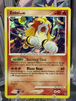 Pokemon TCG - Entei lv.43 4/132 Holo - Secret Wonders - LP/MP - Image 1
