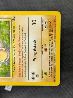 Aerodactyl 1/62 - Fossil Unlimited Holo Rare WOTC Pokemon TCG MP - Image 5
