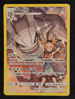 2019 Pokemon Cosmic Eclipse Steelix #247/236 Secret Rare EX-NM - Image 1