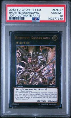 Yugioh Bujintei Susanowo JOTL-EN057 Ultimate Rare 1st Edition PSA 10 GEM MINT - Image 1