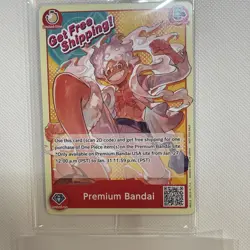 ONE PIECE CARD GAME MONKEY.D.LUFFY PREMIUM BANDAI CARD GAMES FEST 23-24 ENGLISH - Image 1