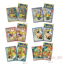 Pokemon Center Tohoku 2025 Limited Pokemon Card Sleeve Deck Shield 6 SET Japan - Image 1