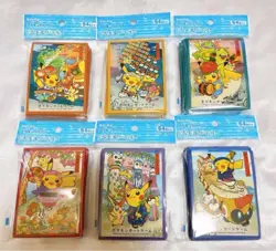 Pokemon Center Tohoku 2025 Limited Pokemon Card Sleeve Deck Shield 6 SET Japan - Image 2