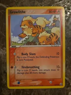Growlithe Legend Maker Regular Card 55/92 LP Non Holo Rare Vintage Pokemon TCG - Image 1