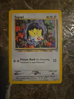 Togepi 51/111 (Neo Genesis) Unlimited Edition NM/LP Vintage Pokemon Card WOTC - Image 1