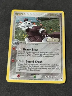 Aggron 2/92 EX Legend Maker Reverse Holo Stamped Pokemon Card - Image 1