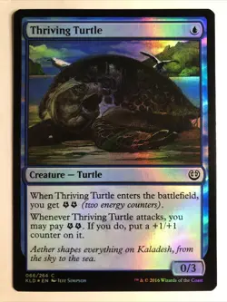 MTG Kaladesh Thriving Turtle Foil 066/264 NM - Image 1