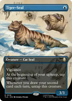 MTG Avatar The Last Airbender - Tiger Seal, Borderless NM - Image 1