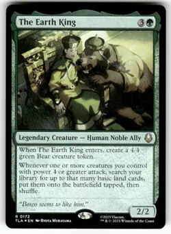 The Earth King 172 NM Foil MTG Avatar: The Last Airbender Magic - Image 1