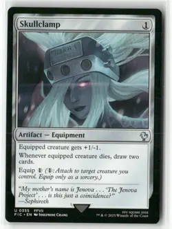 Skullclamp 355 NM MTG FINAL FANTASY Commander Magic - Image 1