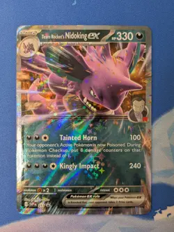 Team Rocket's Nidoking EX SVP 217 - Black Star Promo -Destined Rivals Pokemon NM - Image 2
