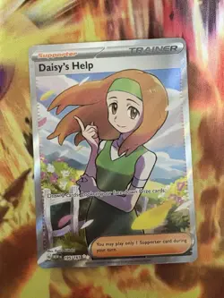 Pokemon TCG Daisy's Help Scarlet & Violet Trainer 151 Full Art UR Card 195/165 - Image 1