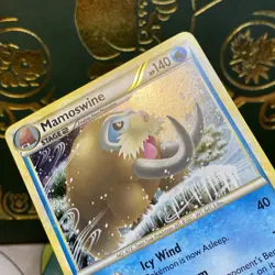 2010 MAMOSWINE 5/102 HeartGold SoulSilver TRIUMPHANT POKEMON CARD RARE HOLO NM - Image 2