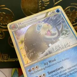 2010 MAMOSWINE 5/102 HeartGold SoulSilver TRIUMPHANT POKEMON CARD RARE HOLO NM - Image 3