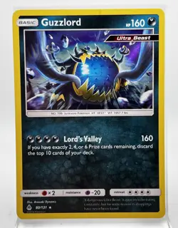 Guzzlord 80/131 Holo Rare Pokemon Card Forbidden Light 2018 LP - Image 1