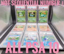 PSA 10 all Charizard Blastoise Venusaur Holo classic 2023 Pokemon Card Japanese - Image 1