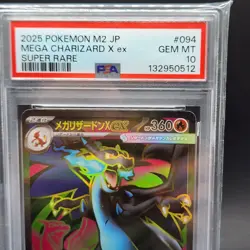 PSA 10 Mega Charizard X ex SR 094/080 Inferno X M2 Pokemon Card Japanese 2025 - Image 4