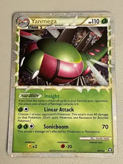 Yanmega Prime 98/102 HG&SS Triumphant Pokemon Card NM Holo Holofoil - Image 1
