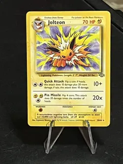 1999 Pokemon Jolteon Jungle #20 Crease - Image 1