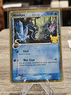 Mimikyu Pokemon TCG Celebrations 25th Anniversary Black Star Promo Card SWSH136 - Image 1