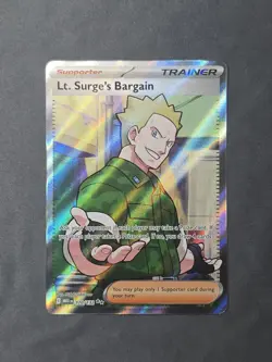 Lt. Surge's Bargain 170/132 Ultra Rare ME01: Mega Evolution Pokemon TCG NM - Image 1