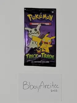 2023 Pokemon Trick Or Trade BOOster Pack TCG x1 - Image 2