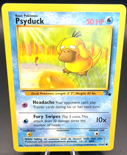 Psyduck 53/62 Pokemon TCG Fossil - 1st Edition Non-Holo - WOTC 1999 - NM - Image 1