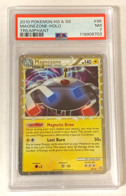 Magnezone Holo Rare 2010 Pokemon HG & SS Triumphant #96/102 PSA 7 NM - Image 1