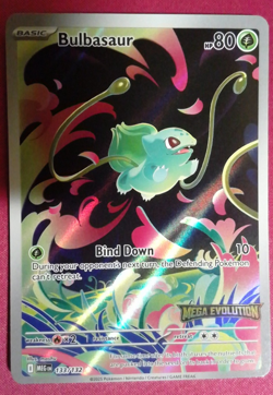Pokemon TCG Mega Evolutions Stamped Bulbasaur 133/132 NM C - Image 1